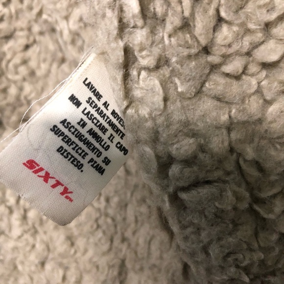 Energie mens made in Italy Sherpa hoodie zip up knit jacket - Picture 5 of 8